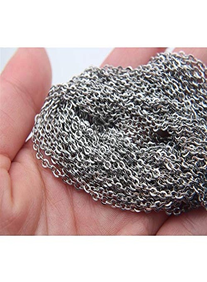 CRAFTS HAVELI Sitara Link Necklace Metal Chain - 5 Meter Silver Jewelry Making Chain for DIY Necklaces, Bracelets, Earrings & Craft Findings - Image 4